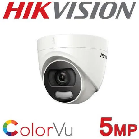 Caméra Dôme Hikvision Analogique 5 MP Full Color – Sans Audio