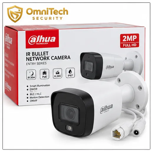 Caméra Bullet Dahua IP 2 MP PoE IR sans Audio