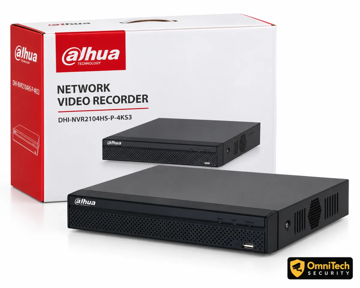 Enregistreur NVR Dahua 8 Canaux PoE – Compatible Caméras 4 MP – 1 HDD