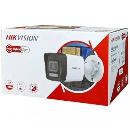 Caméra IP Bullet Hikvision 2 MP PoE Smart Hybrid Light avec Audio
