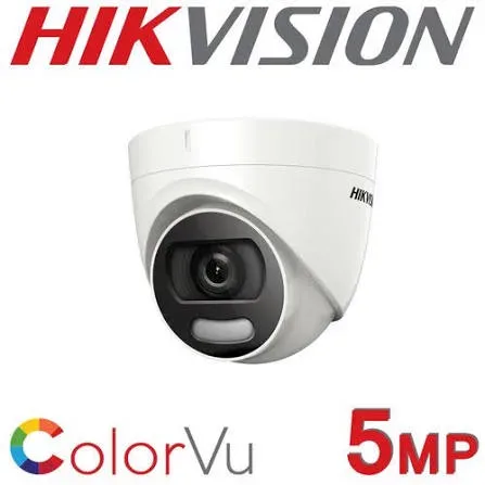 Caméra Dôme Hikvision Analogique 5 MP Full Color – Sans Audio