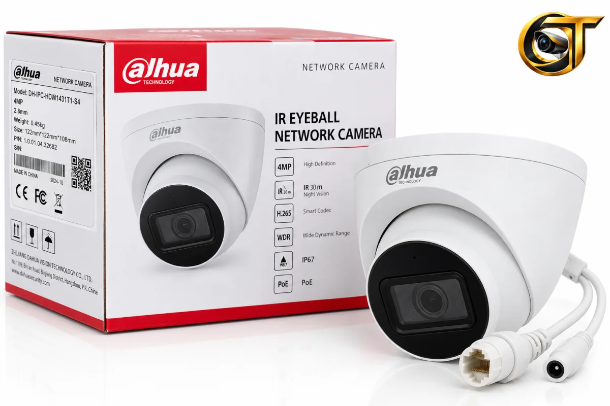 Caméra Dôme Dahua IP 4 MP PoE IR sans Audio