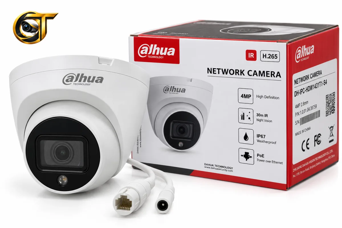 Caméra Dôme Dahua IP 4 MP PoE IR sans Audio