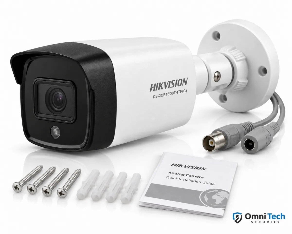 Caméra Bullet Hikvision Analogique 2 MP Infrarouge avec Audio
