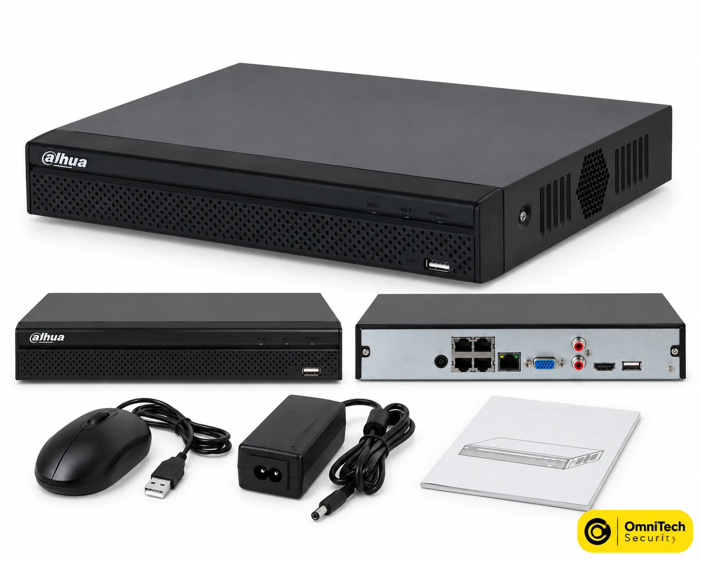 Enregistreur NVR Dahua 8 Canaux PoE – Compatible Caméras 4 MP – 1 HDD