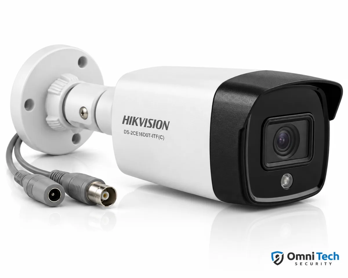 Caméra Bullet Hikvision Analogique 2 MP Infrarouge avec Audio